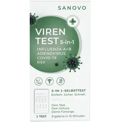 SANOVO Selbsttest 5-in-1 Schnelltest Viren Check