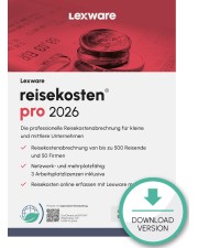 Lexware reisekosten pro 2026 Abo-Vertrag 1 Jahr 3 Benutzer Download Win, Deutsch (nur für Neukunden) (09173-2042)