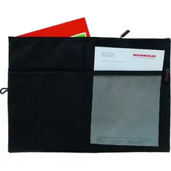 RUMOLD Mesh bag Tasche A4 schwarz Packung mit 10 Stück