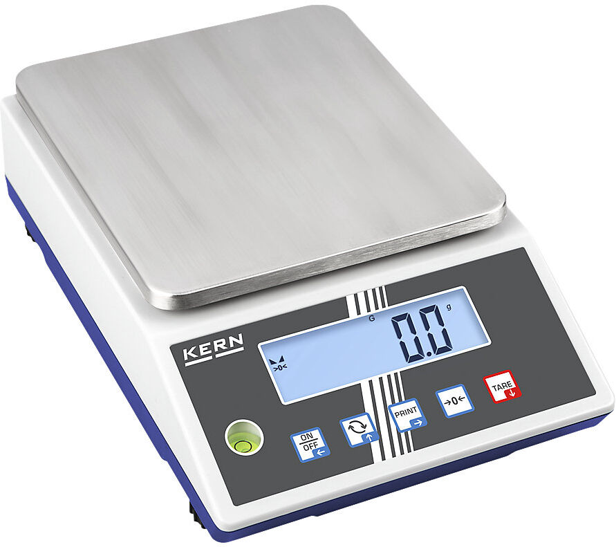 IoT-Line Kompakt-Laborwaage, Wägeplatte 150 x 170 mm, Wägebereich bis 10 kg, Ablesbarkeit 0,1 g KERN