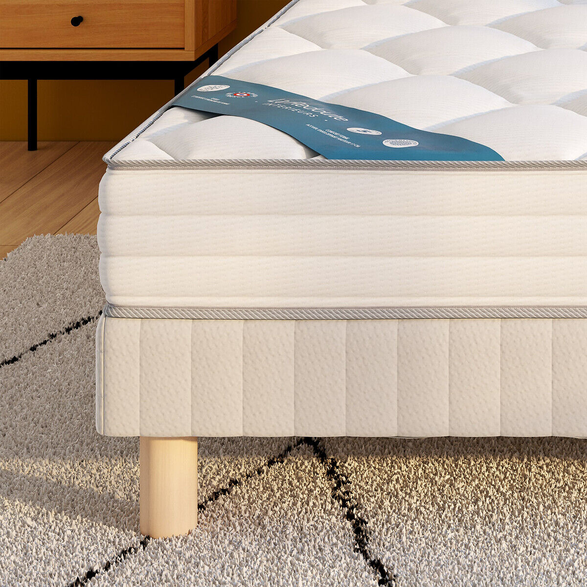LA REDOUTE INTERIEURS Matelas latex, soutien ferme, accueil mousse viscoélastique