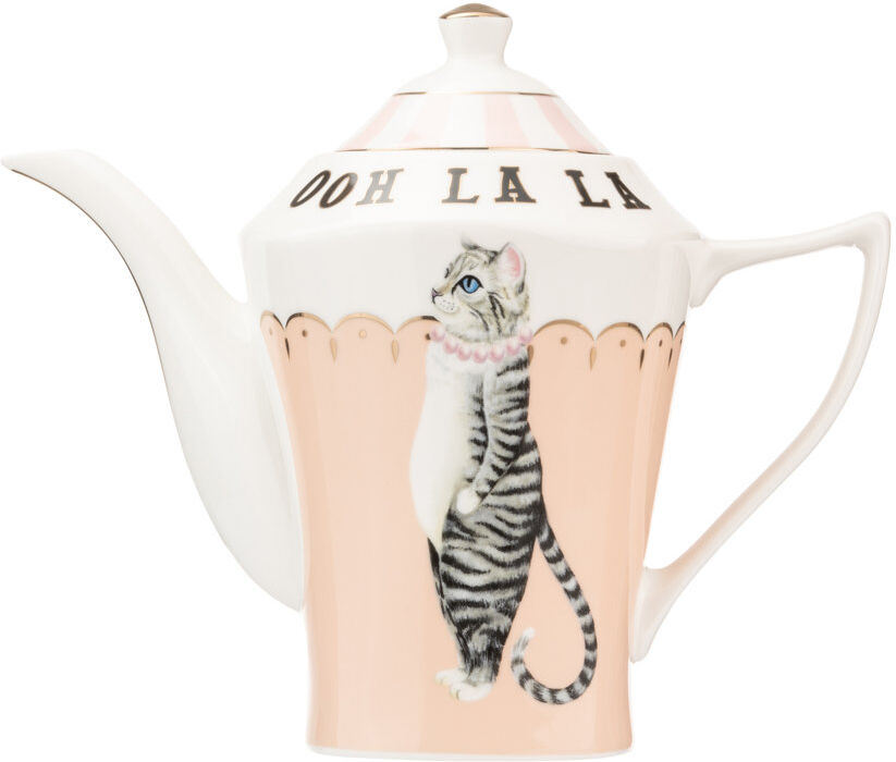 Yvonne Ellen - Tall Teapot Pink;White