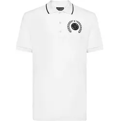 PLEIN SPORT Poloshirt TIGER, Größe XXL in Weiß 0102