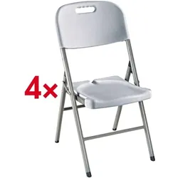 SODEMATUB 4er-Set Klappstühle grau, 40x28x51 cm