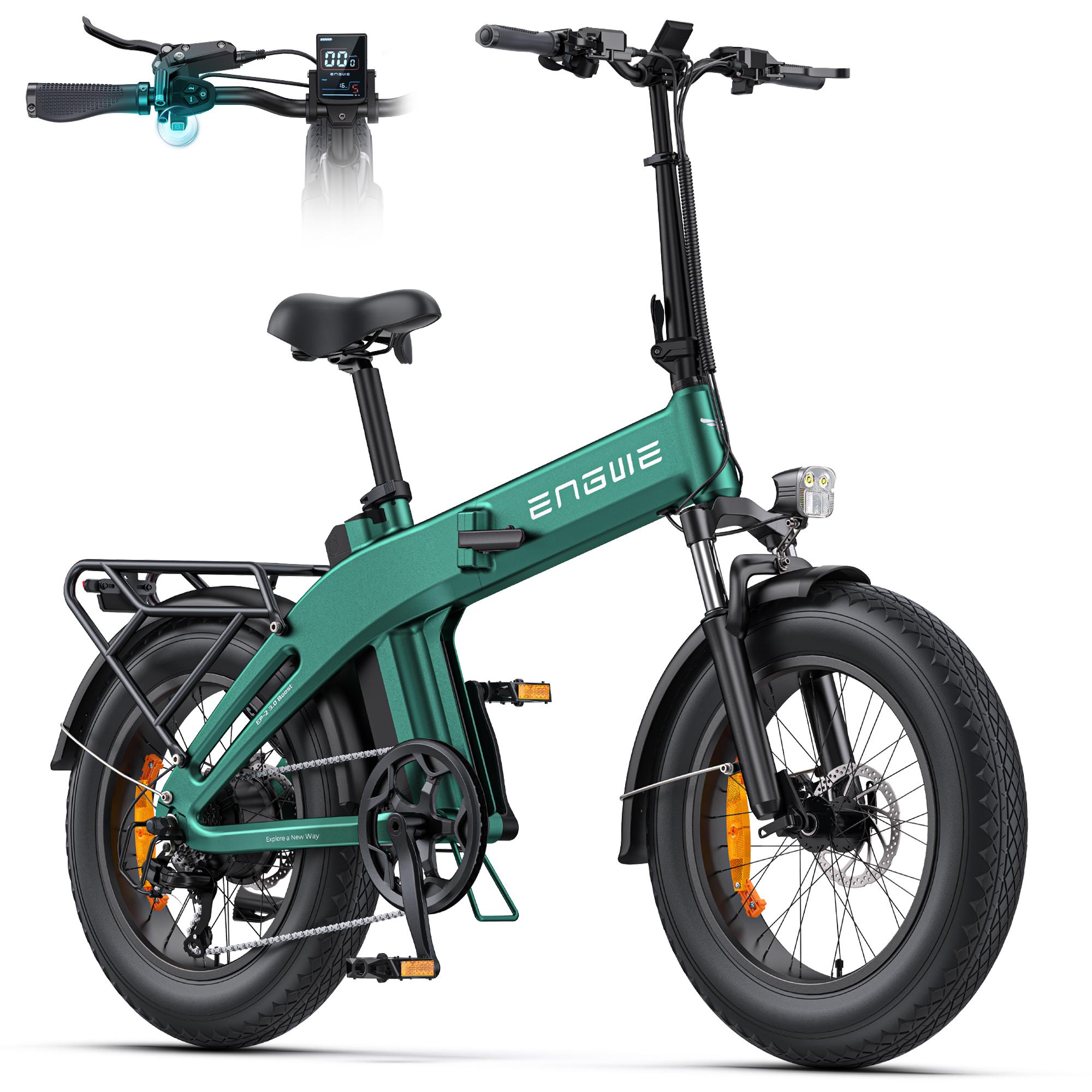 ENGWE E-Bike Klapprad, 48V 13.5Ah Akku bis 120km, Drehmomentsensor & mit Hydraulische Bremsen sowie APP für Jedes Gelände, EP-2 3.0 Boost