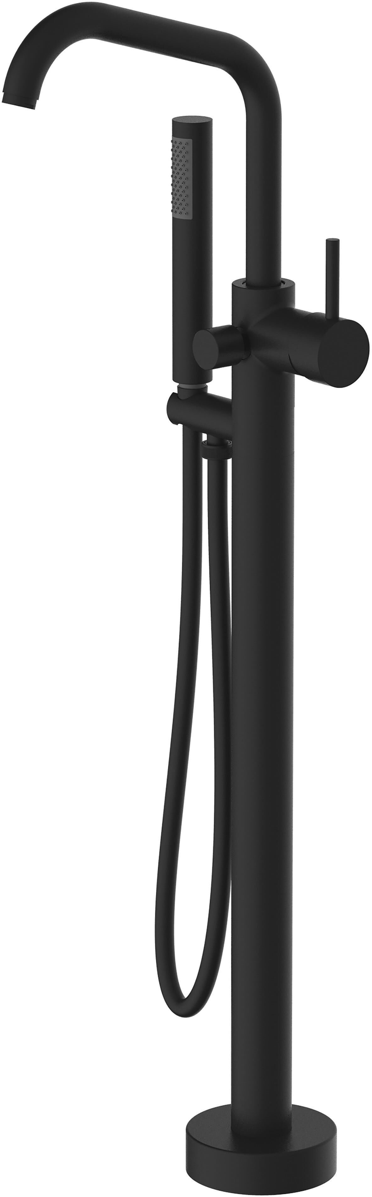 Teorema MISCELATORE COLONNA VASCA  KEO NERO PER VASCA DA BAGNO FREESTANDING