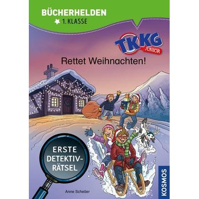 TKKG Junior, Bücherhelden 1. Klasse, Rettet Weihnachten!, Taschenbuch von Anne Scheller, Kosmos, 978-3-440-17725-9