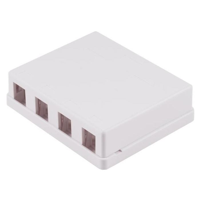 Shiverpeaks --Keystone Anschlussbox, 4-fach, weiss (BS08-10117) (Stecker und Verbinder) (BS08-10117)
