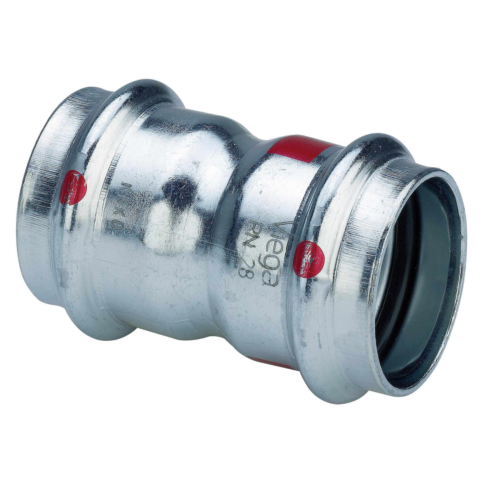 Viega 1115 - Prestabo Muffe 1115 Durchmesser 35 mm Stahl (Rohrverschraubung) (558024)