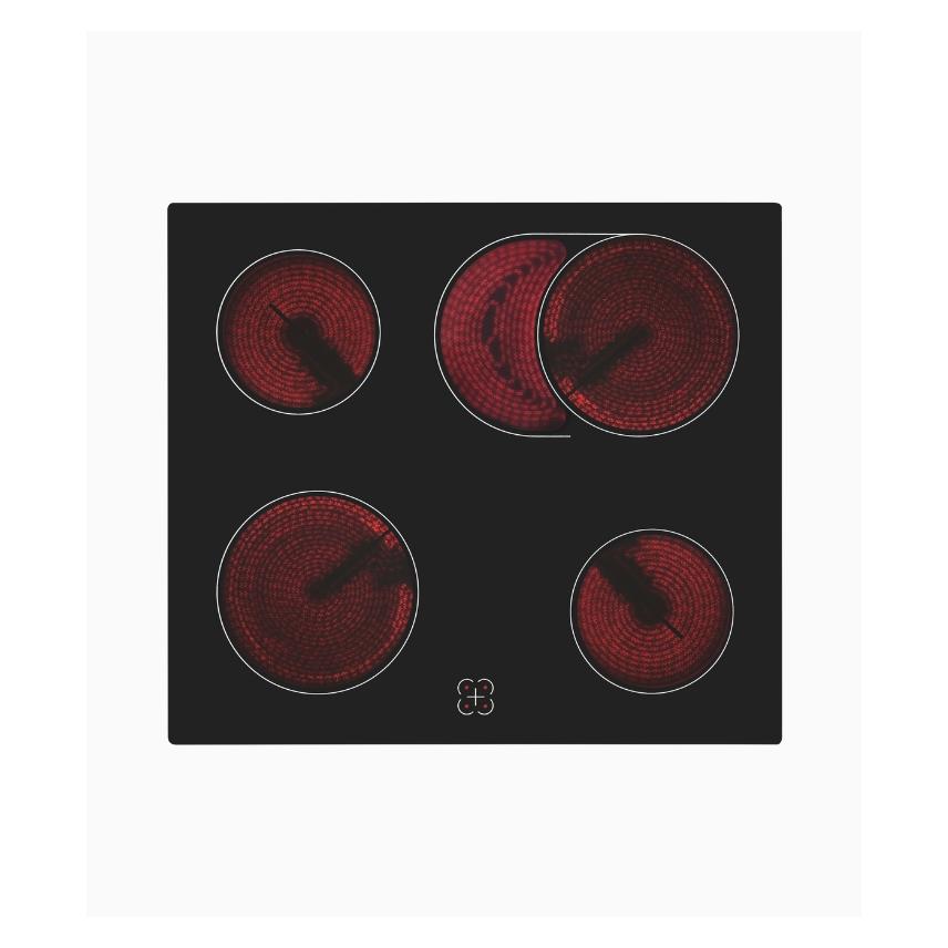 Exquisit EHE285-HBZ-020 Set, Kochfeld mit Rahmen (59 cm) (Exquisit)