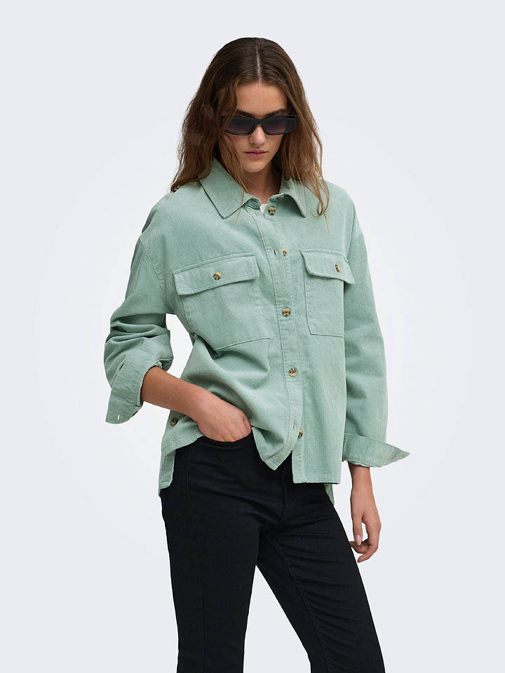 ONLY Jeansjacke in Hellgrün - S