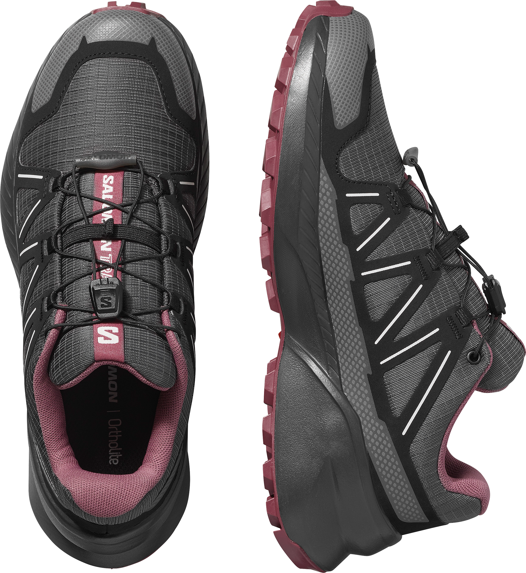 Trailrunningschuh SALOMON "SPEEDCROSS PEAK W", Damen, Gr. 38, Textil, schwarz (asphalt, schwarz, nocturne), Synthetik, Textil, Schuhe Trailrunningschuh, für mehr Grip asphalt, schwarz, nocturne 38, Textil