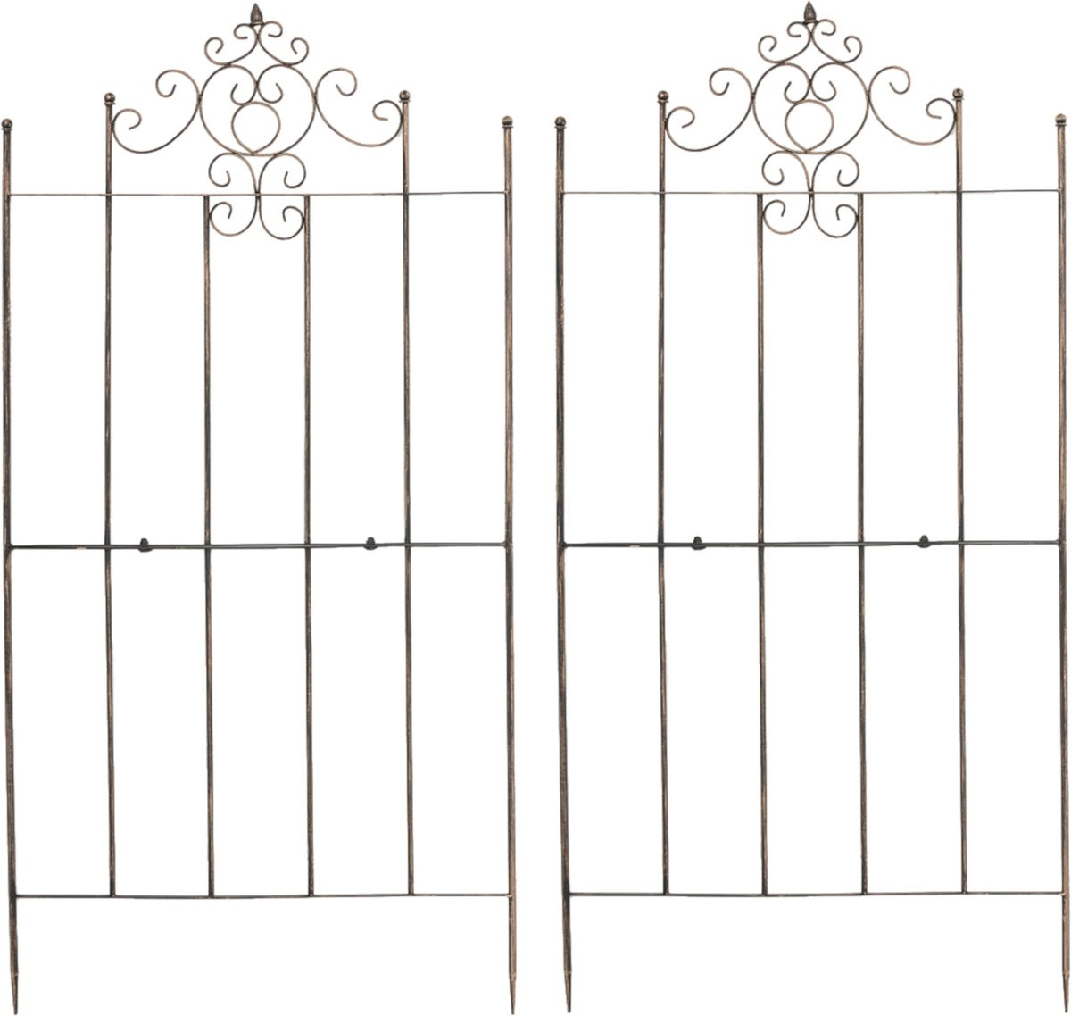 CLP Paula Set van 2 Trellis Plantenklimrek - Brons