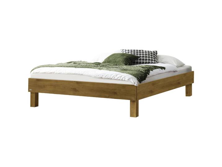 Hasena Bett Sassari Wildeiche Nature Massivholz 140 x 200 cm - Bett