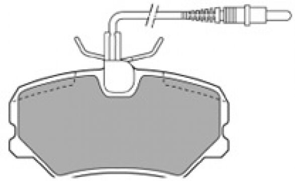 Mapco Bremsbelagsatz, Scheibenbremse 6309 Vorderachse Für Peugeot