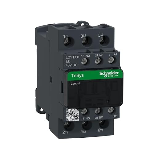 Schneider Electric LC1D38ED Contactor 38A 1NA 1NC 48V DC