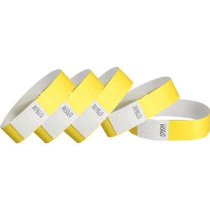 Böttcher-AG Einlassbänder sb-017mge, aus Tyvek, gelb, 1000 Stück