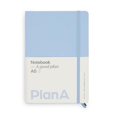 Notizbuch A5 Hardcover French Blue Liniert, 240 Seiten