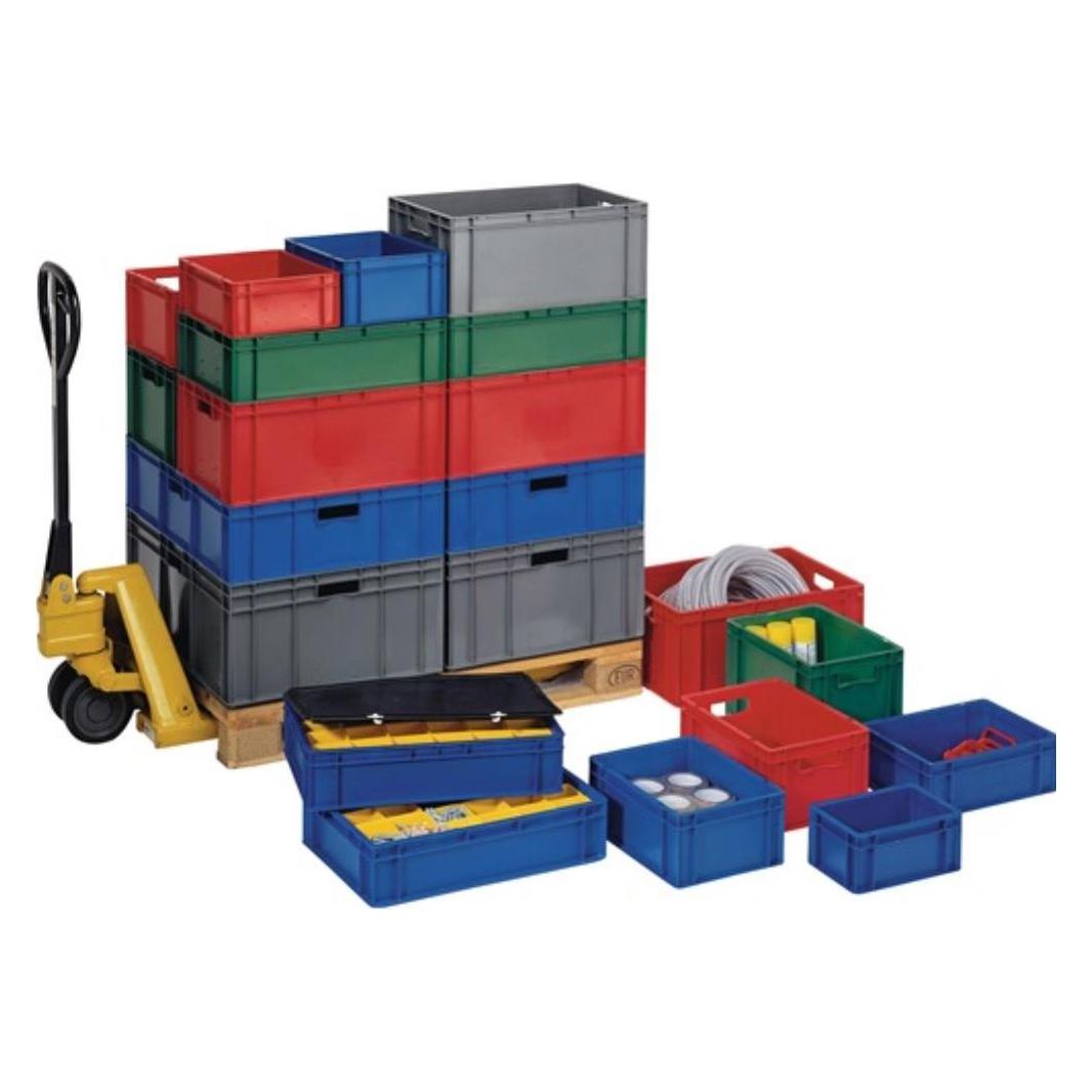 kaiserkraft Euro-Format-Stapelbehälter, Wände und Boden geschlossen (TK400/120-0 GRÜN)