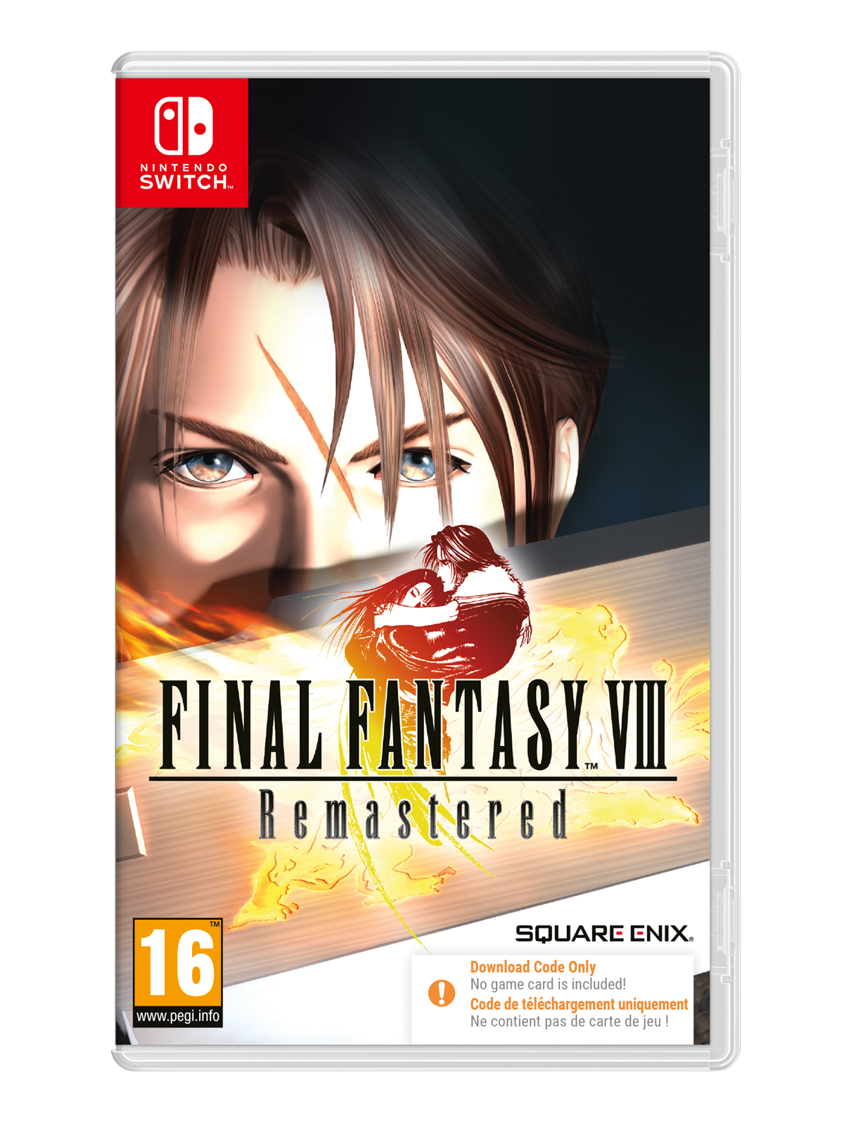 Final Fantasy VIII Remastered (Code in a Box) - Nintendo Switch - RPG - PEGI 16