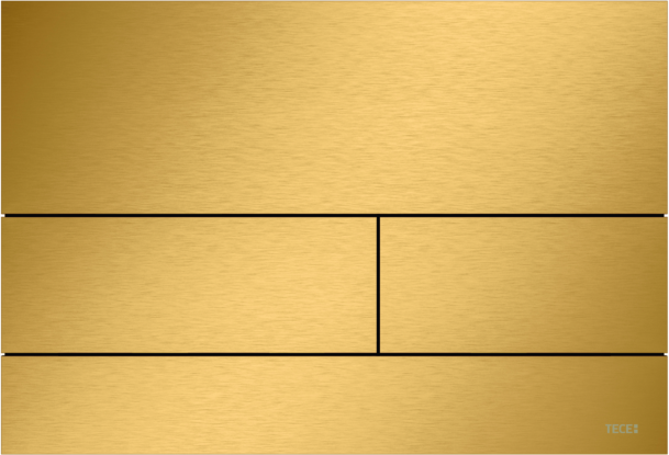 TECEsquare II Metall WC-Betätigungsplatte 9240847 Gold Optik gebürstet (mit Anti-Fingerprint)