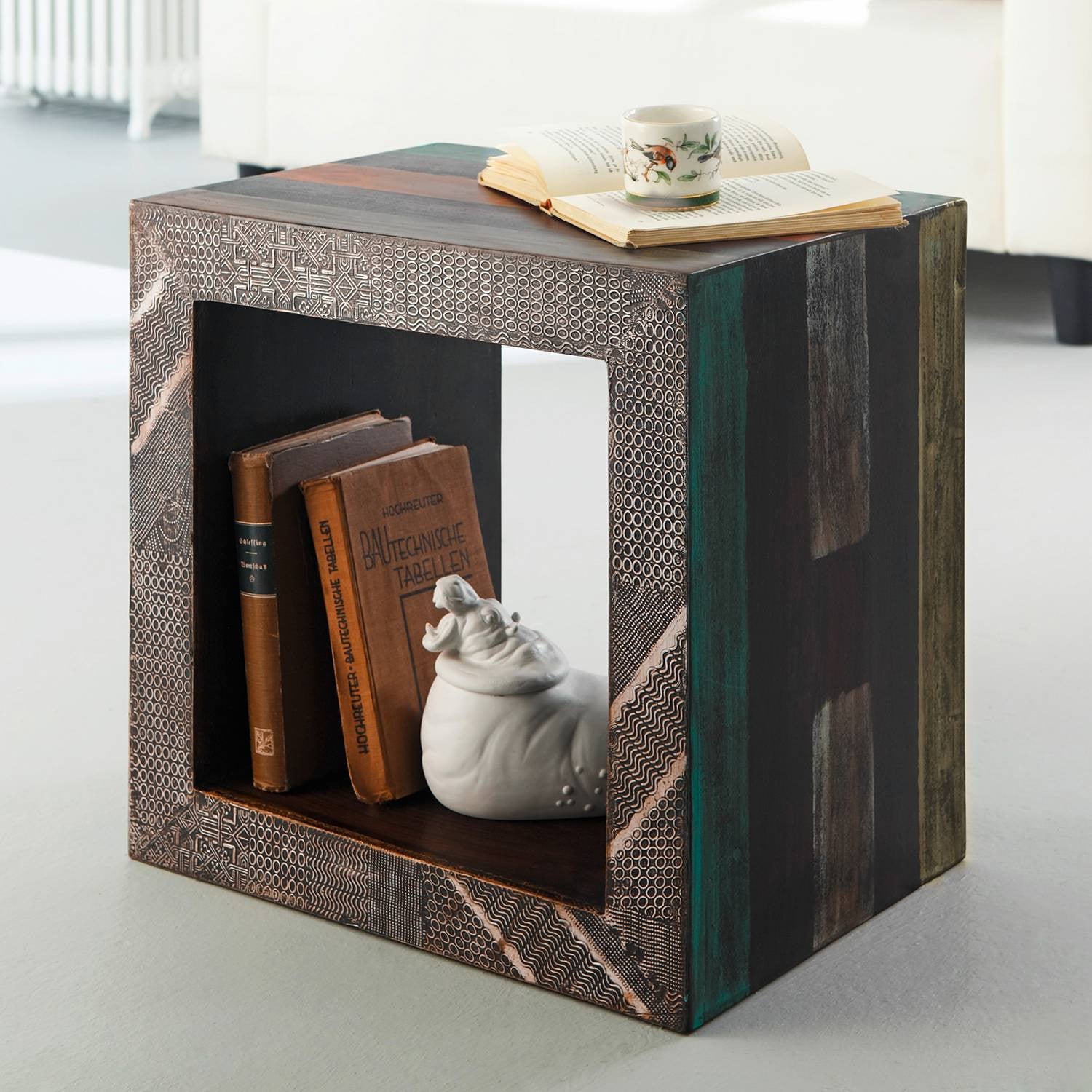 home24 Bijzettafel II bruin B/D/H: 45 x 45 x 32 cm