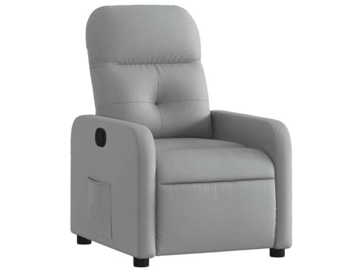 Heofavd Relaxsessel mit Liegefunktion TV Sessel Stoff Hellgrau