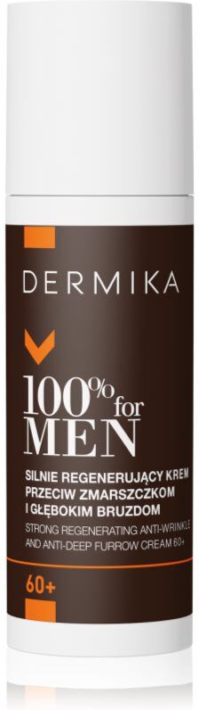 Dermika 100% for Men regenerierende Creme gegen Falten für Herren 60+ 50 ml