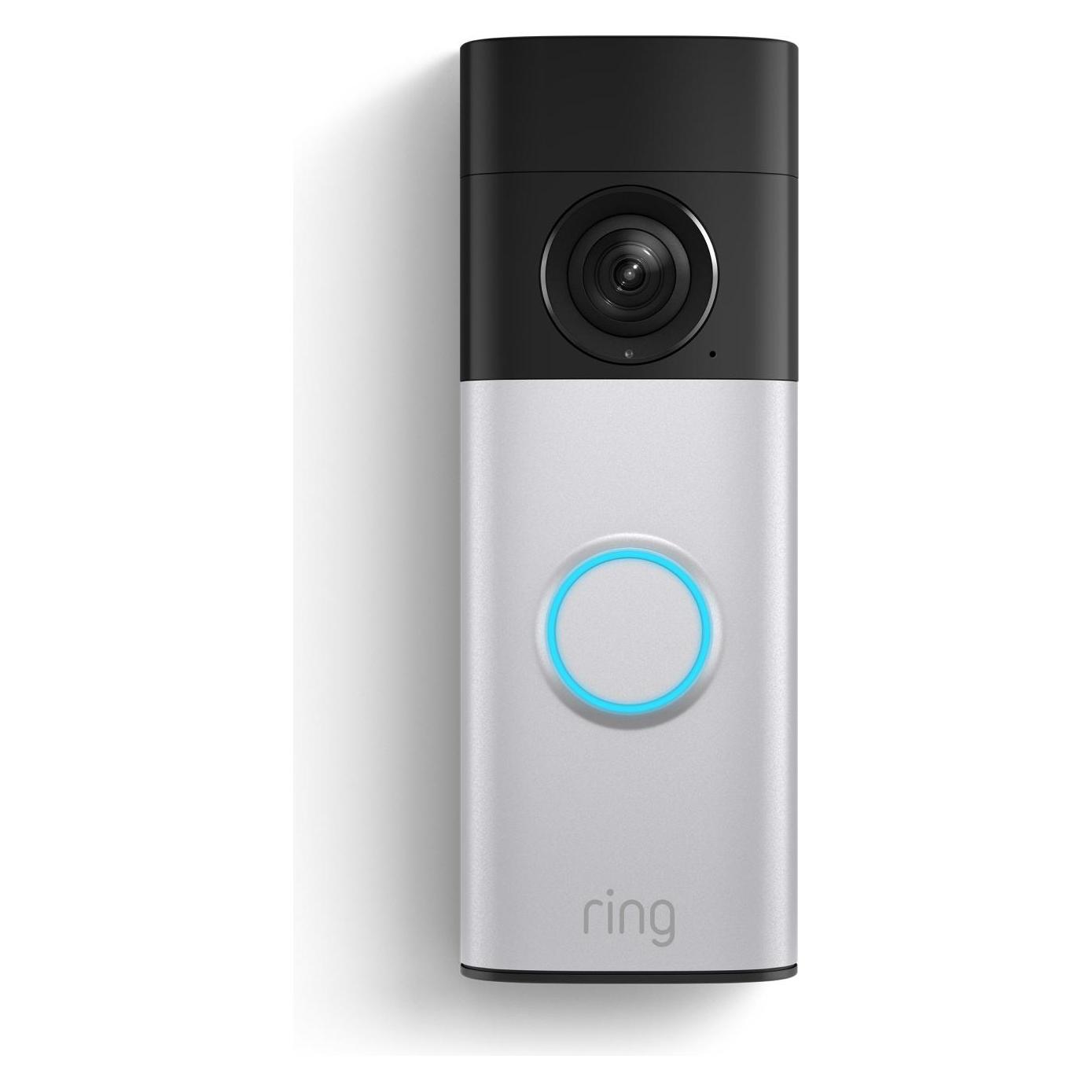 Ring - Battery Video Doorbell Plus (2nd Gen) - Nickel Silver - EUUK (Kabellos, WLAN) (B0F6436L5P)
