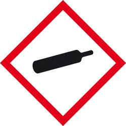 SafetyMarking 21.B1019 GHS-Gefahrenpiktogramm 04 Gasflasche Folie selbstklebend (B x H) 100 mm x 100 mm 1 St.