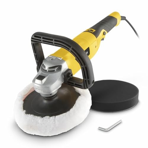 Powerplus elektrische haakse poliermachine POWX04740 - 1200W - 180mm - met 3 accessoires