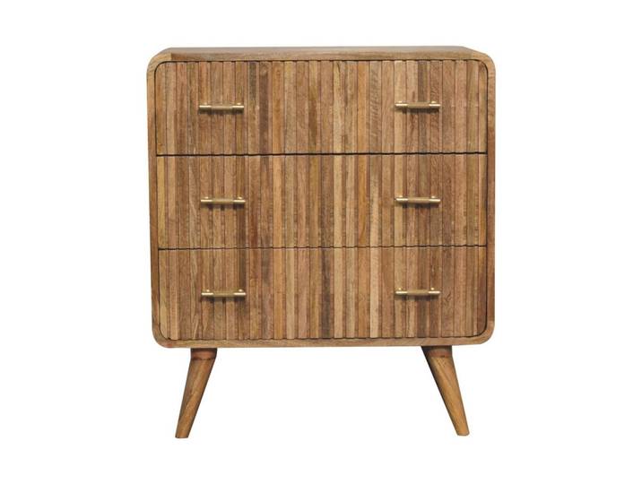 TRUHE Metropolitan 3-Schublade, Nordische Beine, Beige