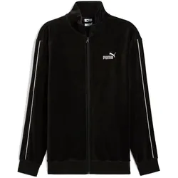 PUMA Essentials Elevated Velours Sweatjacke Herren 01 - PUMA black S