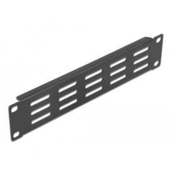 Delock 66839 10 Zoll Netzwerkschrank-Teilpaneel mit Lüftungsschlitzen Schwarz