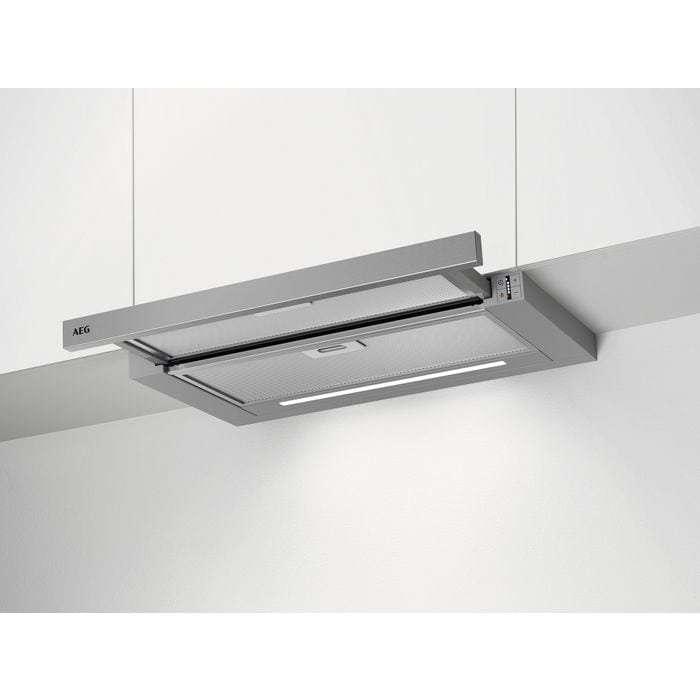 AEG DPS5650AM Abluft/Umluft Dunstabzugshaube/Esse Flachschirmhaube 60 cm (Grau) 942 022 603