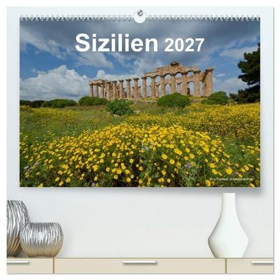 Sizilien 2027 (hochwertiger Premium Wandkalender 2027 DIN A2 quer), Kunstdruck in Hochglanz