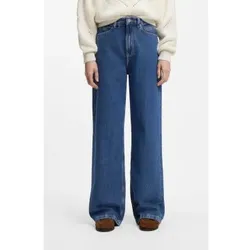 BOSS für Damen. 50552093 Blaue Regular Fit Jeans mit weitem Bein (25/34), Lässig, Denim