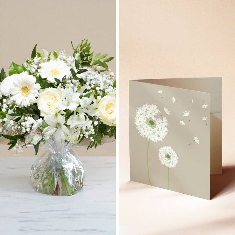 Eclosion d'espoir avec sa bulle d'eau et sa carte message - Livraison de fleurs - Interflora
