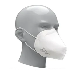 Atemschutzmaske "UNI" FFP3 NR, weiß ohne Ventil, EN 149 Faltmaske - Made in Germany  10 Stück