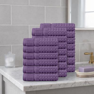 Home Weavers Inc Home Weavers Willow Collection 630GSM Cotton Zero Twist Super Absorbent Wash Cloth - 13x13