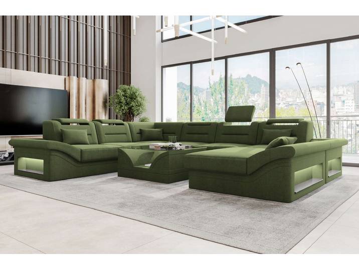 XXL Wohnlandschaft Enzo Stoffsofa