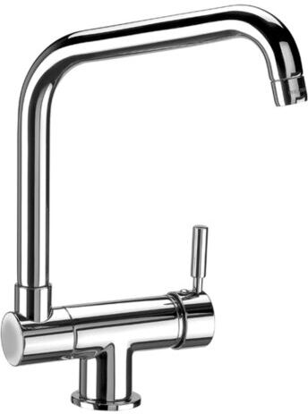 Herzbach Design New küchenarmatur 10.137000.1.01 chrom, Ausladung 215 mm, Vorfenstermontage