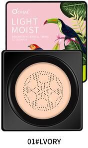 Perfect Picks Market OCHEAL Mushroom Head BB Cream Foundation Face Makeup Concealer & Cushion Compact 01 Ivory Bird