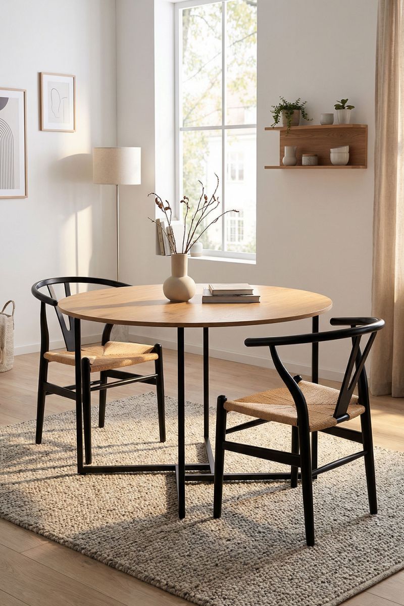 RegalosMiguel Mesa Comedor Iven 120 cm - Negro