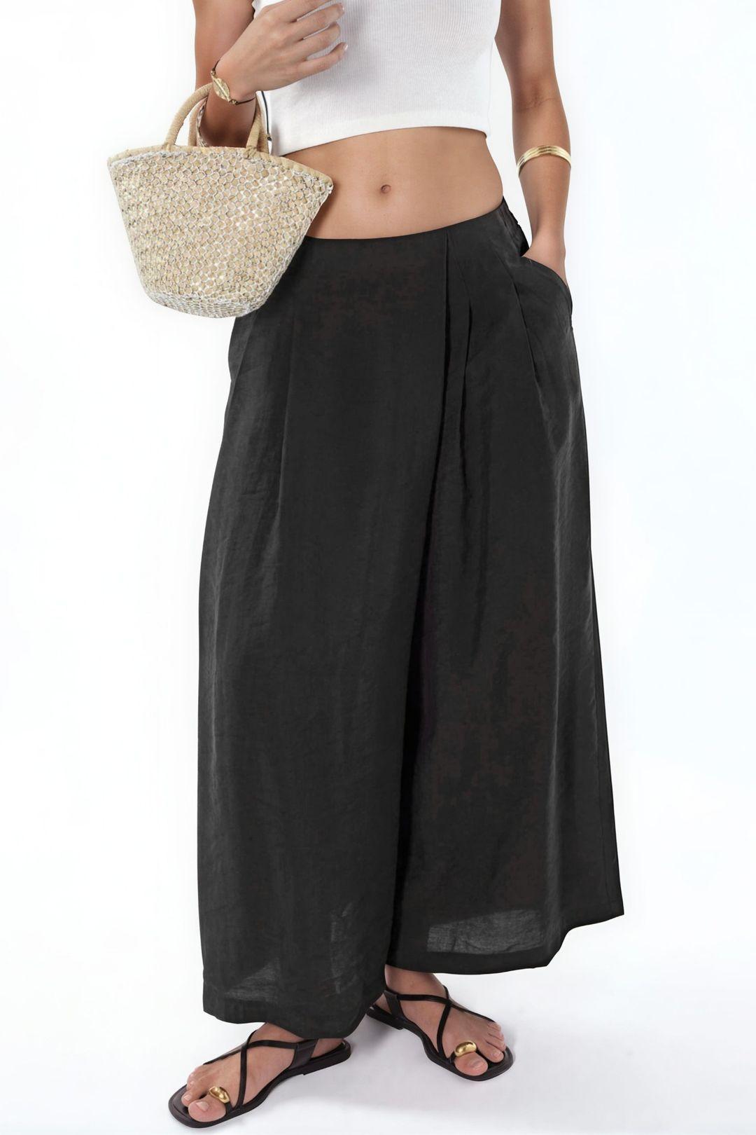 Weite Palazzo Modal-Hose