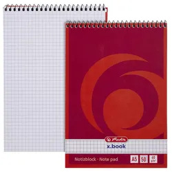Herlitz x.book Collegeblock DIN A5 kariert rot