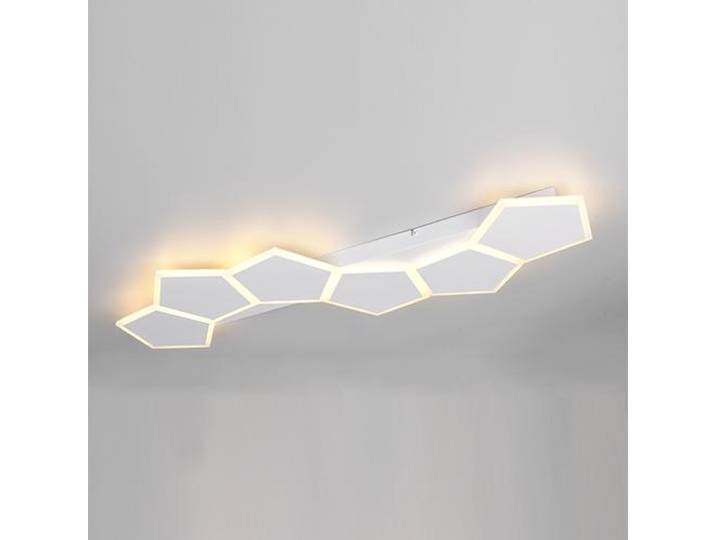 TRIO-Leuchten : Plafonnier LED ZAYA\, dimensions 99 x 4\,50 x 39\,50 cm\, couleur blanche