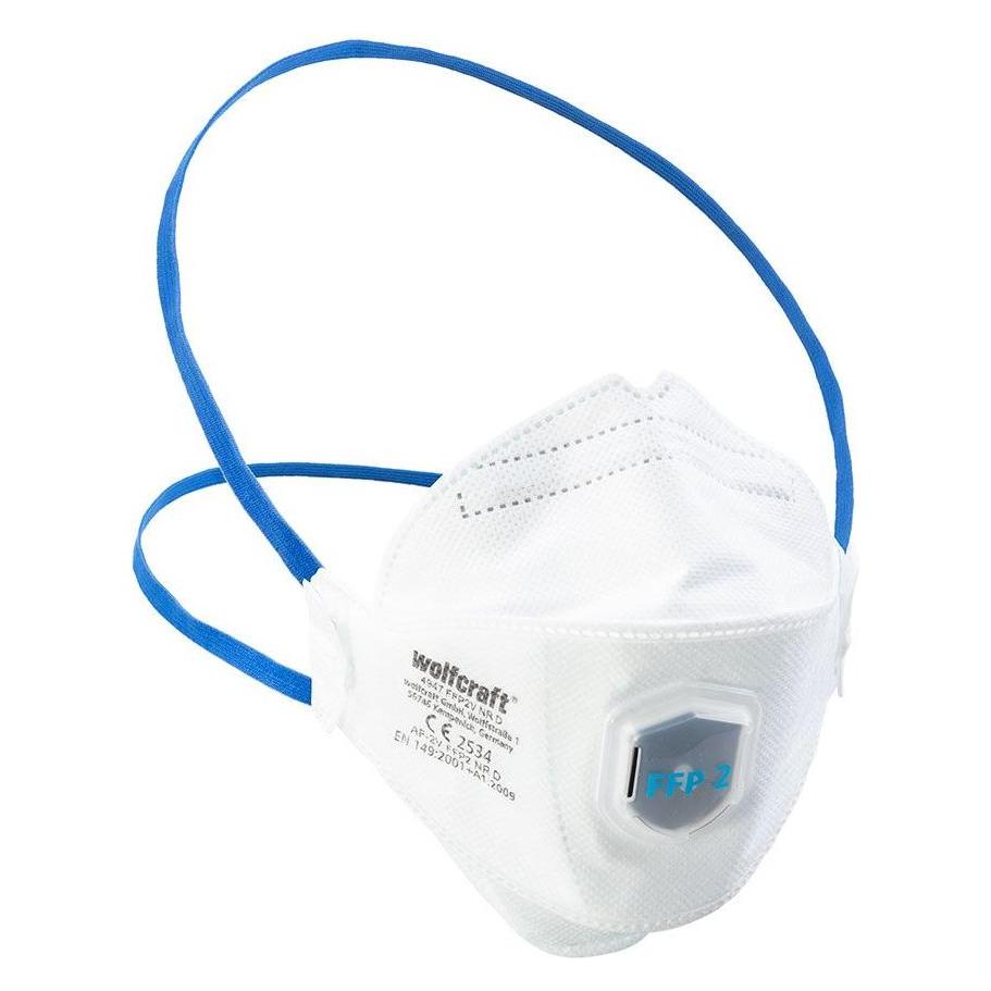 wolfcraft 2 Feinstaubmasken FFP2 V (CE) (FFP2, 2x) (4947000)