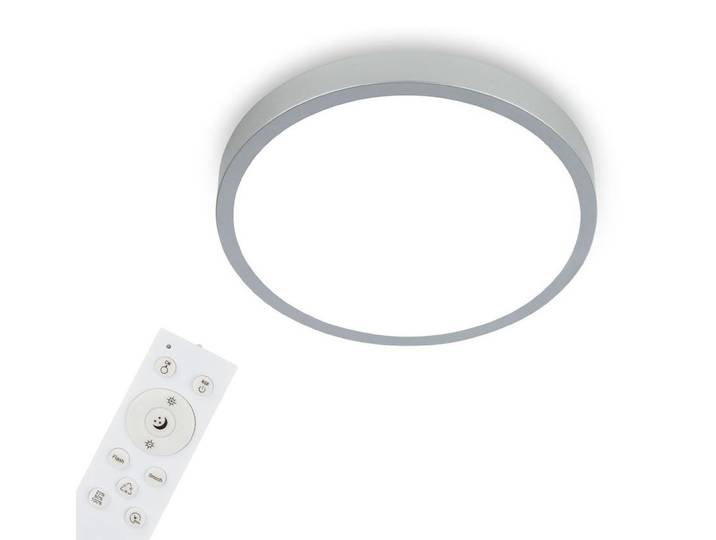Di-Ka LED Aufbauleuchte Runa RGBW silber Ø 38cm