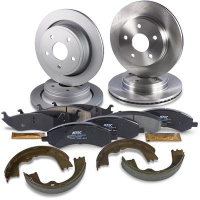 Atec Bremsscheiben + Bremsbeläge VA + HA [Hersteller-Nr. 40830509] für Dodge